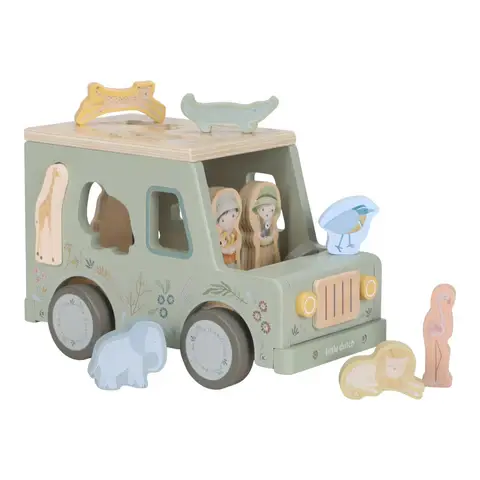 Little Dutch Little Dutch Vormenstoof  Safari Auto Groen