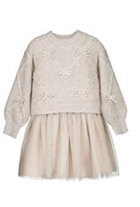 Mayoral Mayoral 4927 Beige Vigo Jurk  W26