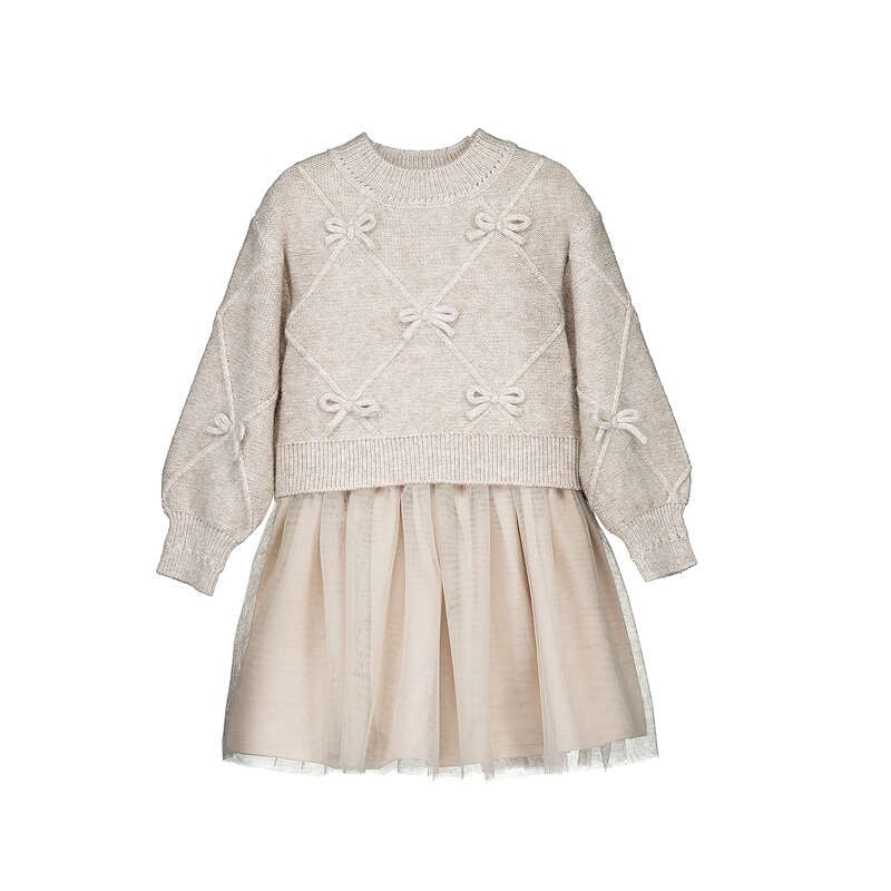 Mayoral Mayoral 4927 Beige Vigo Jurk  W26