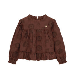 LeChic Le Chic Ella Shirt Chocolade chip  W62