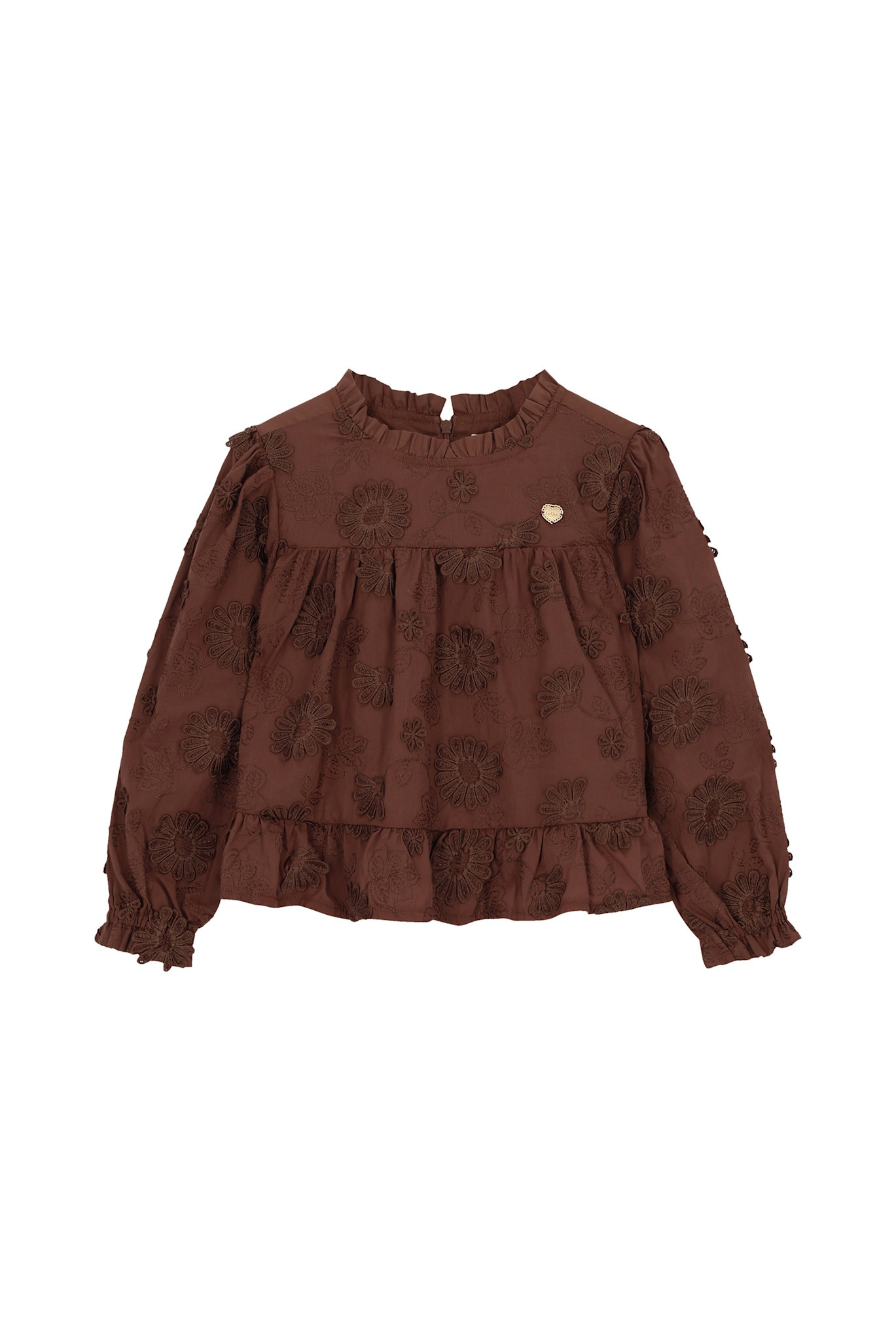 LeChic Le Chic Ella Shirt Chocolade chip  W62