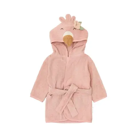 Little Dutch textiel Little Dutch Badjas flamingo
