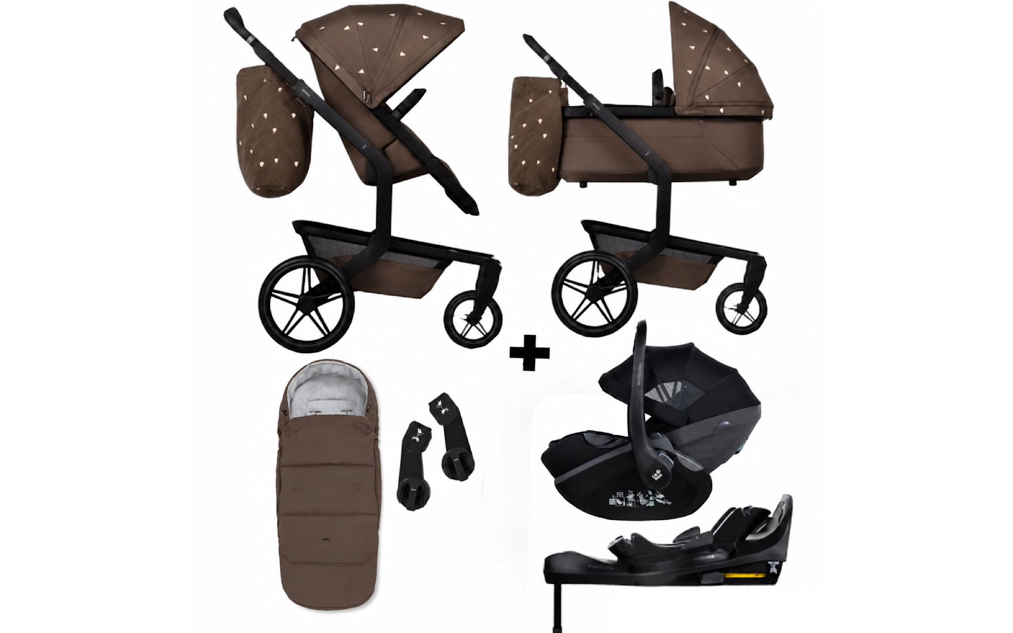 Joolz Joolz Day 5 x Studio Noos hazel brown  kinderwagen setprijs