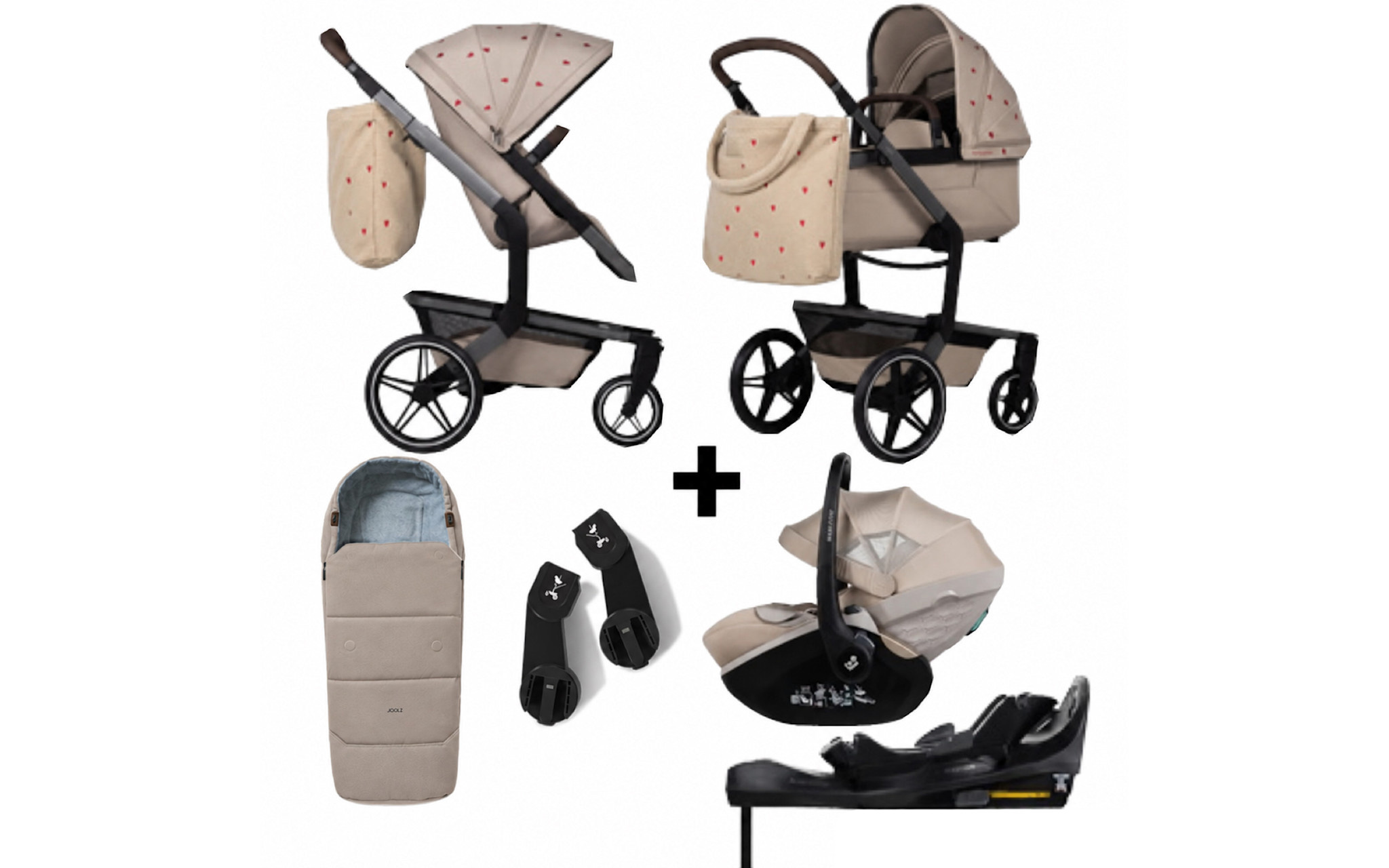 Joolz Joolz Day 5 x Studio Noos sandy taupe  kinderwagen setprijs
