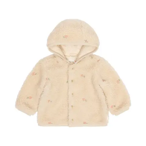 Little Dutch kleding Little Dutch Jas Flowers Sand