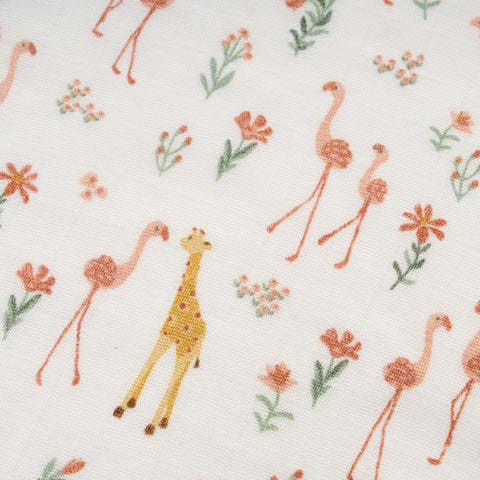 Little Dutch textiel Little Dutch hoeslaken wieg  40x80  blooming safari  w62 .