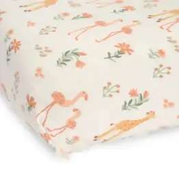 Little Dutch textiel Little Dutch hoeslaken  ledikant   60x120  blooming safari  w62 .