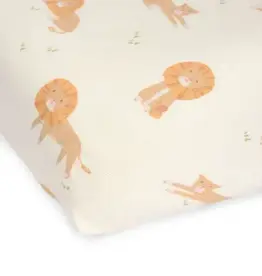 Little Dutch textiel Little Dutch hoeslaken  ledikant 60x120   safari Leo   w62 .
