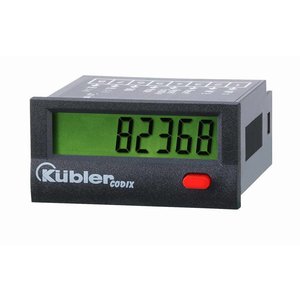 Kübler Codix 6.134.012.851 LCD hour meter, PNP input, battery powered