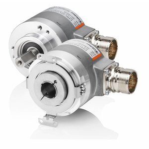 Kübler Sendix 8.5020.3822.1000 incremental encoder, Ø58mm flange with torquestop, Ø15mm hollow shaft, IP67, Push-Pull 5-30VDC, M12-8pin connector, 1000 pulses