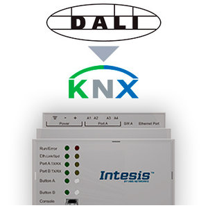 Intesis DALI / DALI-2 naar KNX TP-gateway INKNXDAL0640000 64 devices