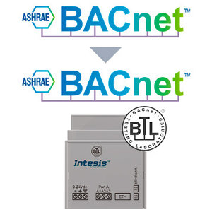 Intesis BACnet MS/TP naar BACnet IP router INBACRTR0320000 - 32 apparaten