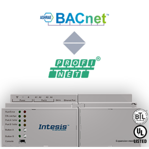 Intesis Profinet naar BACnet IP & MS/TP server gateway INBACPRT1K20000 - 1200 datapunten