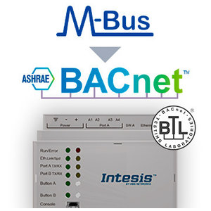 Intesis M-Bus to BACnet IP & MS/TP gateway INBACMEB0200000 - 20 devices
