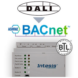 Intesis DALI naar BACnet IP-server gateway INBACDAL1280000 - 128 devices