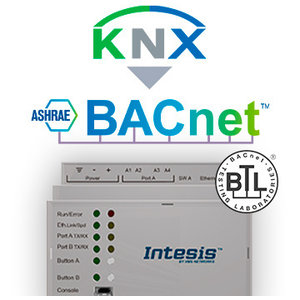 Intesis KNX TP naar BACnet IP & MS/TP gateway INBACKNX6000000 - 600 data punten