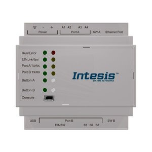 Intesis Modbus TCP/RTU to BACnet IP & MS/TP server gateway  INBACMBM2500000	- 250 points