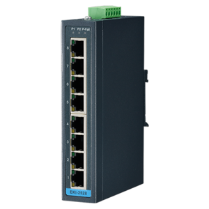 Advantech EKI-2528I-BE, 8-poorts unmanaged industriële ethernet-switch met breed temperatuur bereik