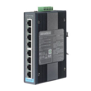 Advantech EKI-2728, 8-port Industrial Unmanaged GbE Switch