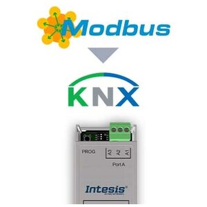 Intesis Modbus RTU master naar KNX TP-gateway  INKNXMBM1000200 - 100 data punten