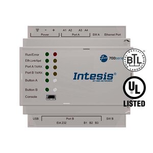 Intesis Modbus TCP & RTU Master to BACnet IP & MS/TP Server IN7004851000000 - 100 points