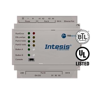 Intesis DALI-2 Protocol Translator met Serial and IP support - 1 DALI kanaal