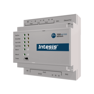 Intesis Modbus TCP/RTU naar KNX TP-gateway IN701KNX1000000 - 100 data punten