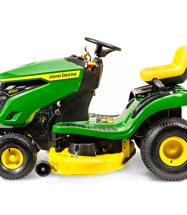 John Deere X107 zitmaaier