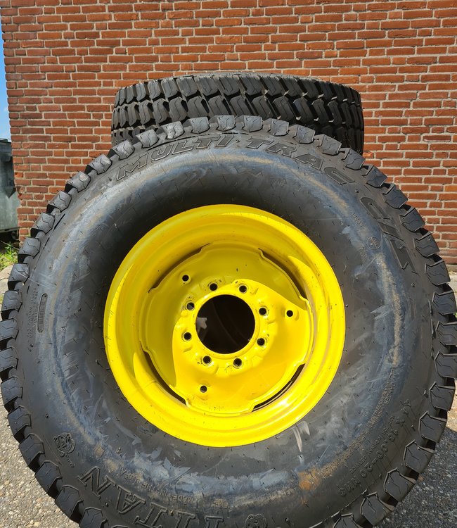 John Deere gazonbanden set achter met velgen