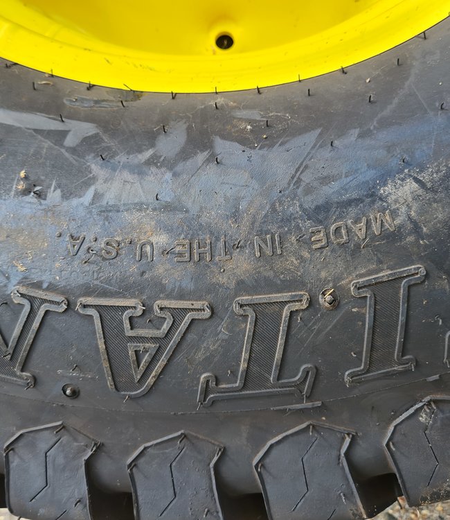 John Deere gazonbanden set achter met velgen