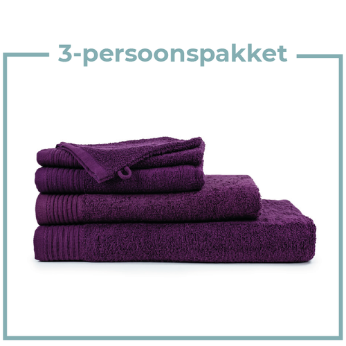 The One Towelling 3 Persoons - Handdoekenpakket - Aubergine The One Towelling 3 Persoons - Handdoekenpakket - Aubergine