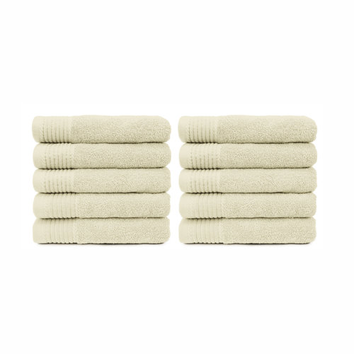 The One Towelling Badlaken - Crème - 70x140 cm - Set van 10 The One Towelling Badlaken - Crème - 70x140 cm - Set van 10