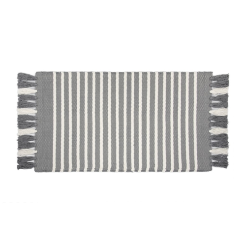 Walra Badmat - Stripes - Antraciet/Wit Walra Badmat - Stripes - Antraciet/Wit