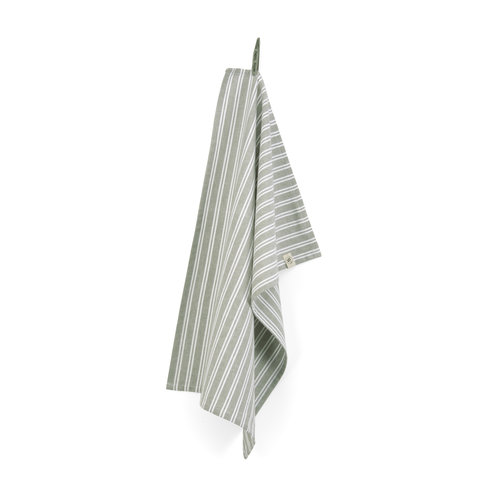 Walra Theedoek - Leger groen - Stripes Walra Theedoek - Leger groen - Stripes