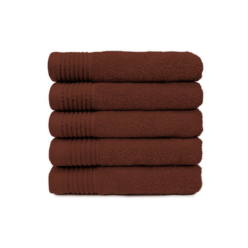 The One Towelling Handdoek - Bruin - 50x100 cm -Set van 5 The One Towelling Handdoek - Bruin - 50x100 cm -Set van 5