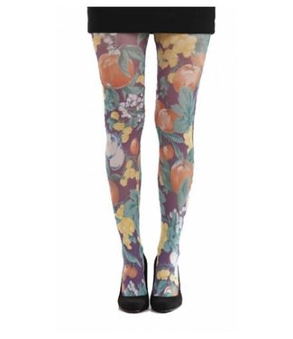 Abstract fruit printed tights - The Little Shop of Colours