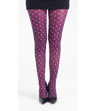 Polka dot printed tights - pink - The Little Shop of Colours