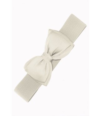 Banned Banned Bow Belt - white