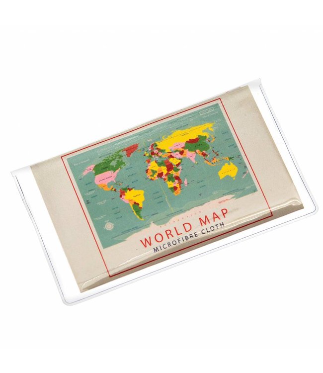 Rex London World Map Glasses cleaning cloth