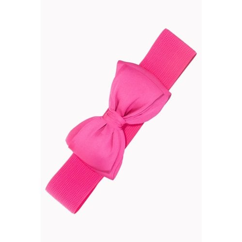 Banned Belt Bow - Hot Pink