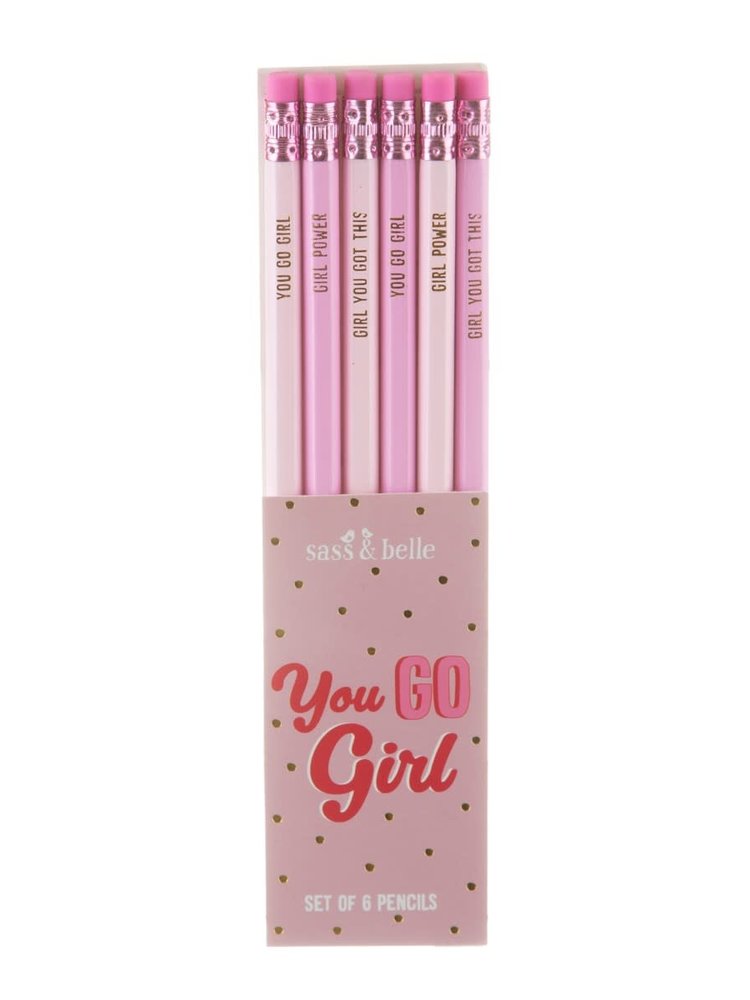 Sass & Belle Girl Power Pencils - Set van 6