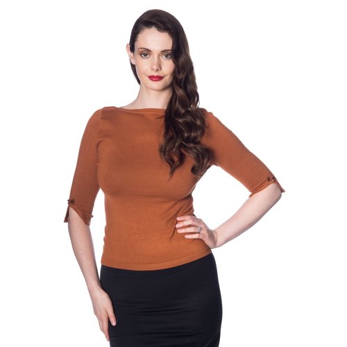 Banned Addicted Sweater - Brown plus size Banned Addicted Sweater - Brown plus size