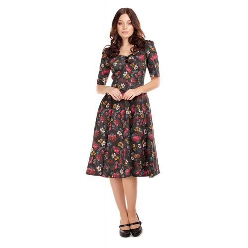 Collectif Dolores half sleeve Midnight Floral Doll Dress Collectif Dolores half sleeve Midnight Floral Doll Dress
