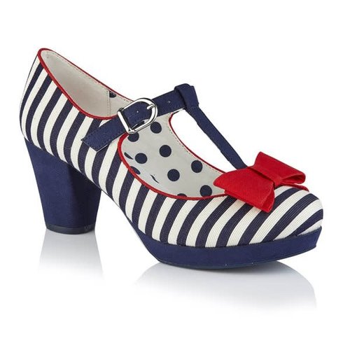 Ruby Shoo Jazz - Navy Stripe Ruby Shoo Jazz - Navy Stripe