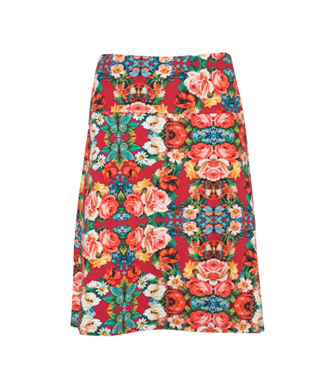 A-line Skirt Rose - red