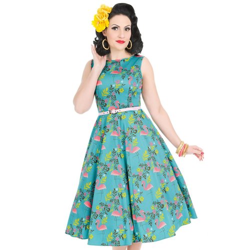 Lady V Hepburn dress - Flamingo Tropicana size S Lady V Hepburn dress - Flamingo Tropicana size S