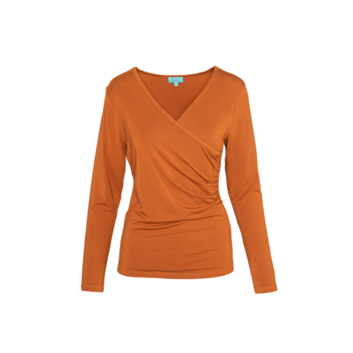 LaLaMour Wrap Shirt caramel LaLaMour Wrap Shirt caramel