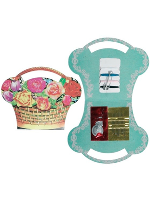 Rex London Basket of Flowers - mini sewing kit