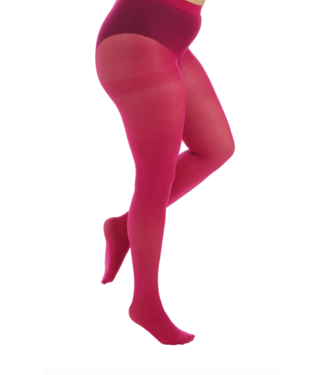 Pamela Mann 50 Denier Curvy Tights Cerise L-XXL