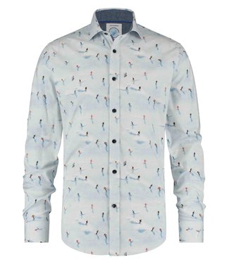 A Fish Named Fred Shirt ski persons white